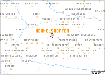 map of Memmelshoffen