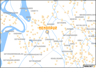 map of Memonpur