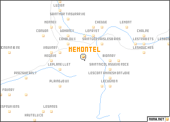 map of Mémontel