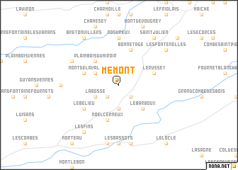 map of Mémont