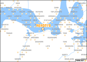 map of Memonya