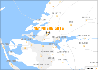 map of Memphis Heights