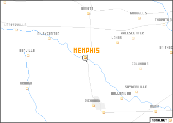 map of Memphis