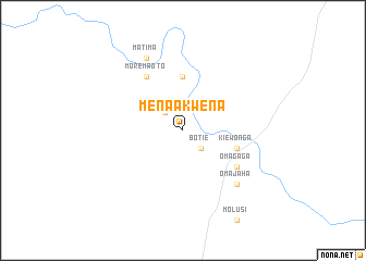 map of Mena-a-Kwena