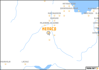 map of Menaco