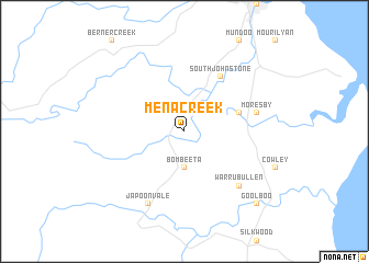 map of Mena Creek