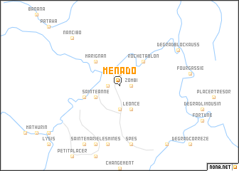 map of Ménado