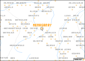 map of Menagaray