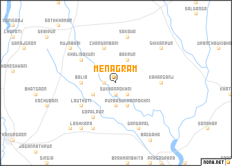 map of Menāgrām