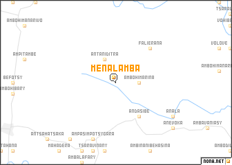 map of Menalamba