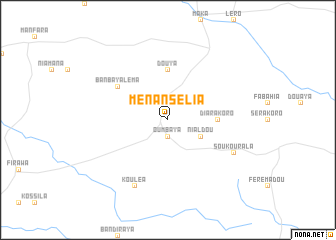 map of Ménansélia