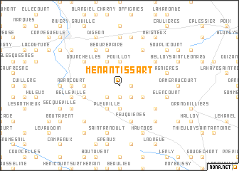 map of Ménantissart