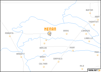 map of Menan