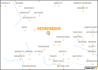 map of Menaraboka