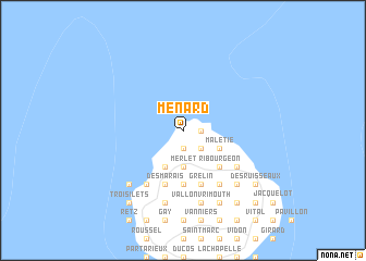 map of Ménard