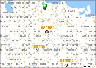 map of Ménard