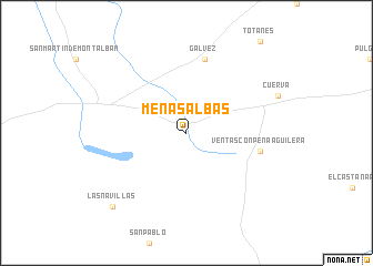 map of Menasalbas