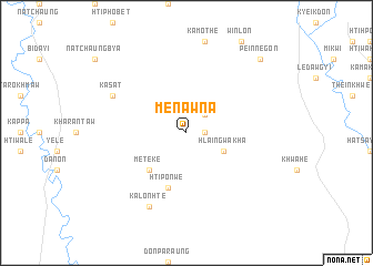 map of Me-nawna