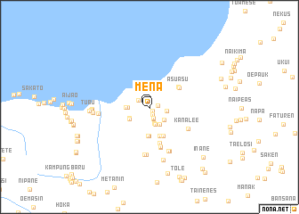 map of Mena