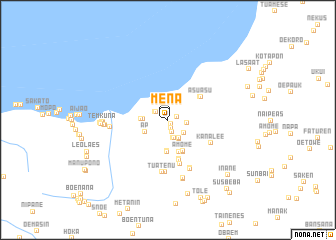 map of Mena