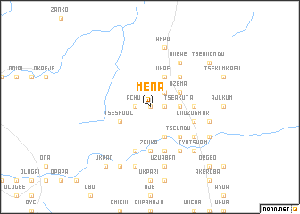 map of Mena