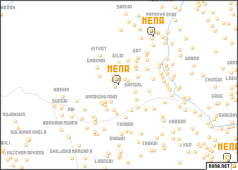 map of Mena