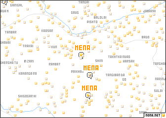 map of Mena