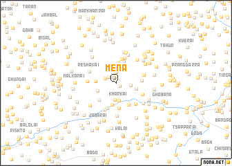 map of Mena