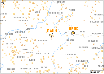 map of Mena