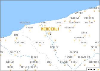map of Mencekli