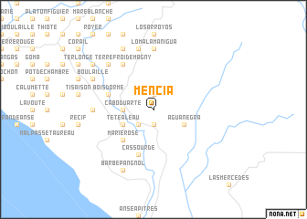 map of Mencía