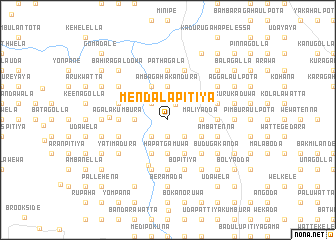 map of Mendalapitiya