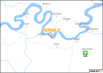 map of Mendalo