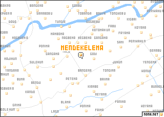 map of Mende Kelema