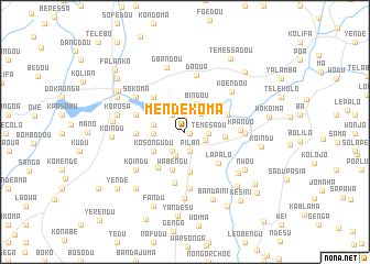 map of Mendekoma