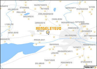 map of Mendeleyevo