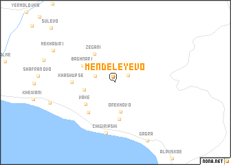 map of Mendeleyevo