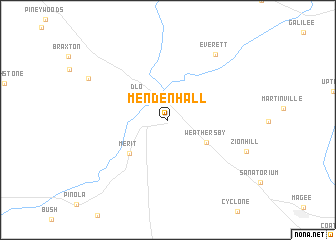 map of Mendenhall