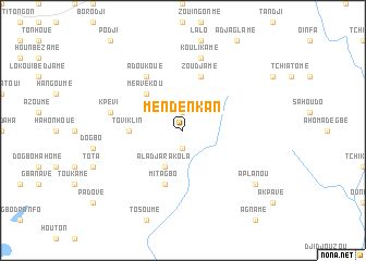 map of Mendenkan