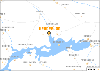 map of Menderjān