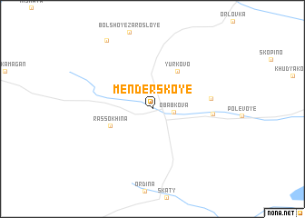 map of Menderskoye