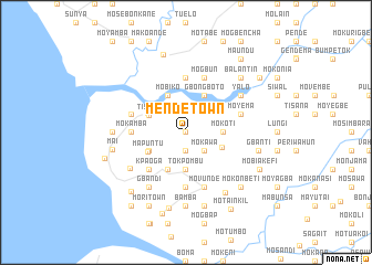 map of Mendetown