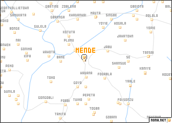 map of Mende