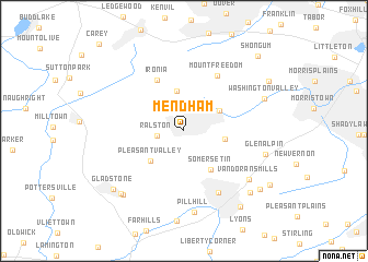 map of Mendham