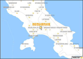 map of Mendiánika