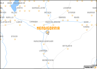 map of Mendigorría