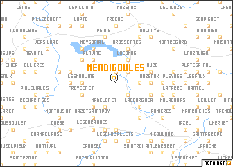 map of Mendigoules