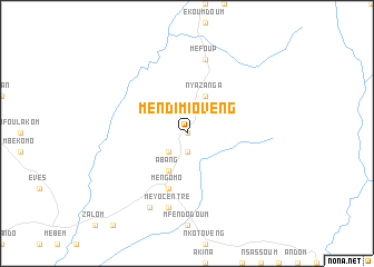 map of Mendimi-Oveng