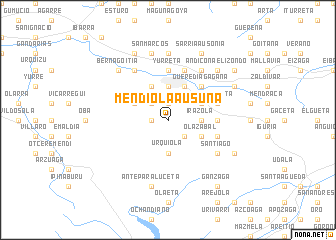 map of Mendiola-Ausuna