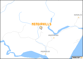 map of Mendip Hills